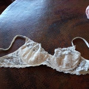 Nude lacy bra